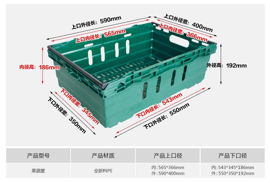 軒盛塑業(yè)果蔬塑料周轉筐